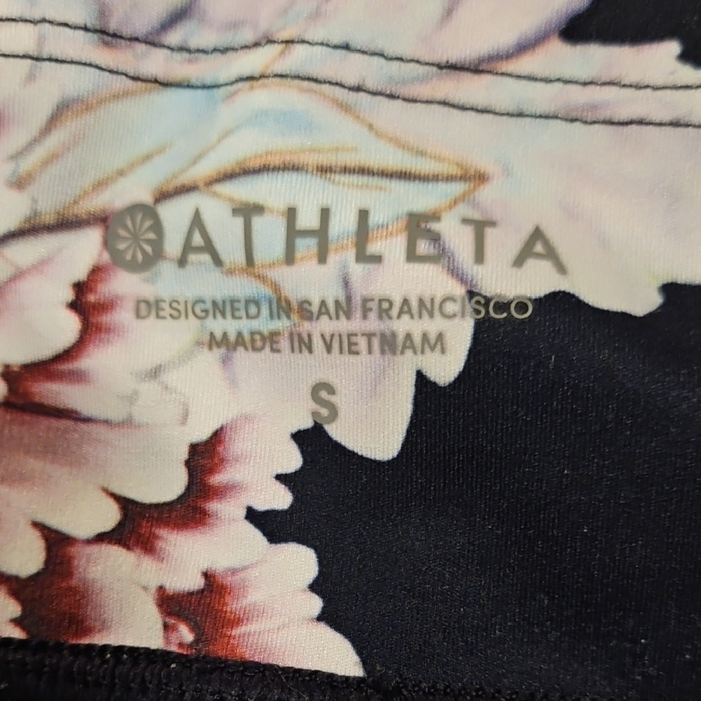 Athleta-  Run Free Garden Party Floral Leggings- Size S - Picture 8 of 13